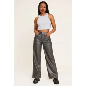 Wild Fable Baggy-Jeans Damen metallic grau Größe 4 neu mit Etikett 31,5 Schrittlänge - Bild 1 von 7