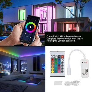 Smart WiFi LED Controller 4 Pin Cable RGB Led Strip Lights Wireless Controller⊹ - Picture 1 of 12