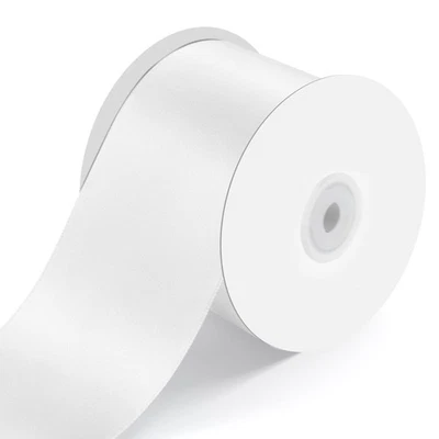 3" Wide x 25 Yards Single Face Polyester Satin Ribbon Satin Ribbon for Crafts... - Image 1 of 4
