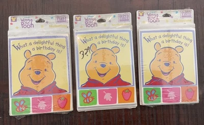 Nuevo de Lote Antiguo Disney Winnie the Pooh Delightful Thing Invitaciones de Cumpleaños  Foto 1 de 4