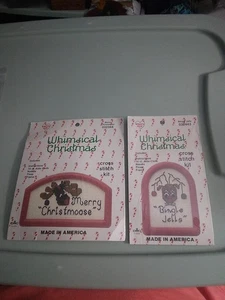 Stravagante Natale BINGLE JELLS e MERRY CHRISTMOOSE kit punto croce nuovo - Foto 1 di 5