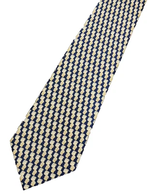 NUEVO CON ETIQUETAS Artefactos de Museo Corbata 100% Seda Negro Dorado Inodoros Sutiles 4"/58" Foto 1 de 4