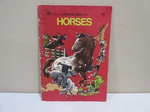 Vintage 1976 ~  A Golden Exploring Earth Book HORSES ~ Soft Cover ~ 28 Breeds - Bild 1 von 5