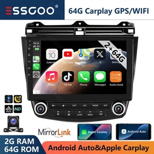 For Honda Accord 2003-2007 Carplay Android Car Radio Stereo GPS NAVI 2+64GB &AHD - Picture 1 of 16