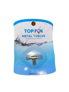 Top Fin Air-line Brass T-Valve - Bild 1 von 2