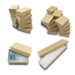 TheDisplayGuys - 25-Pack #99 Cotton Filled Cardboard Paper Jewelry Boxes Gift... - Picture 1 of 8