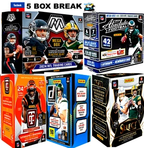 GREEN BAY PACKERS 2024 PANINI MOSAIC SELECT DONRUSS NFL 5 BOX BREAK.๐ - Foto 1 di 8