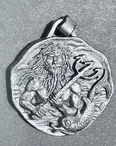 Colgante Medalla Omnisports Vintage Club Mediterranee Med Neptuno Poseidón - Imagen 1 de 2