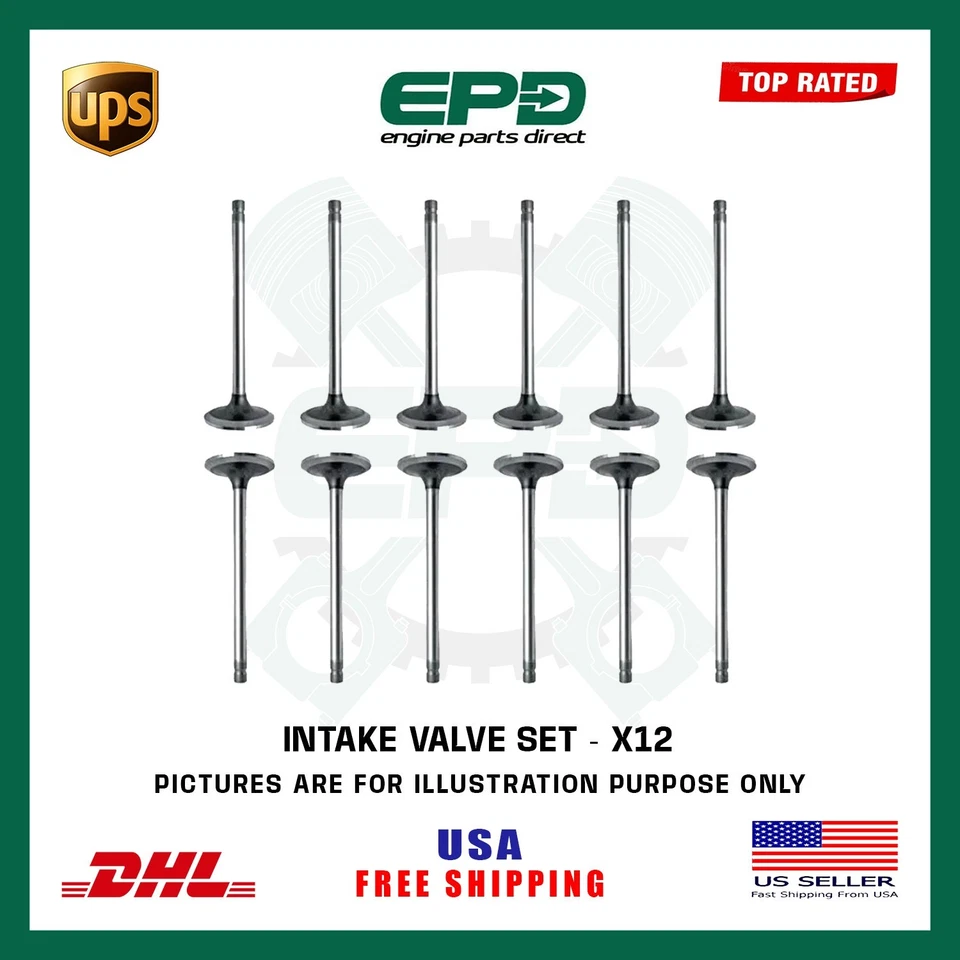 Land Rover Range Rover 306DT TDV6 Einlass Ansaug Ventile 3.0 Diesel Motor - X12 - Bild 1 von 1