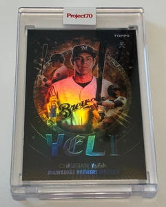 Topps Project 70 Christian Yelich #626 Rainbow Foil 64/70 The Shoe Surgeon - Picture 1 of 3
