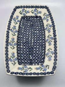 Boleslawiec Polish Pottery SERVING DISH 11” X 7” Floral - Picture 1 of 5