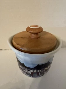 Longaberger Homestead 1/2 Pint Topf mit Deckel - Bild 1 von 3