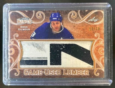2017-18 Leaf Lumber Kings Doug Gilmour Game Used Bronze Stick #12/19 Oilers - Image 1 of 2