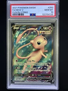 Pokémon Sword & Shield Fusion Strike 2021 #250 arte completo/nuevo V PSA 10 - Imagen 1 de 2