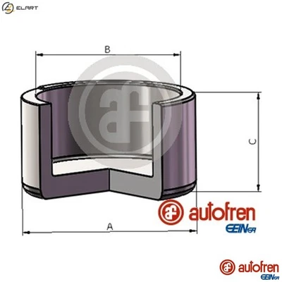 PISTON BRAKE CALIPER D025686 FOR AUSTIN TRIUMPH ROVER MINI-MOKE 1.0L 4cyl 2.0L - Image 1 of 4