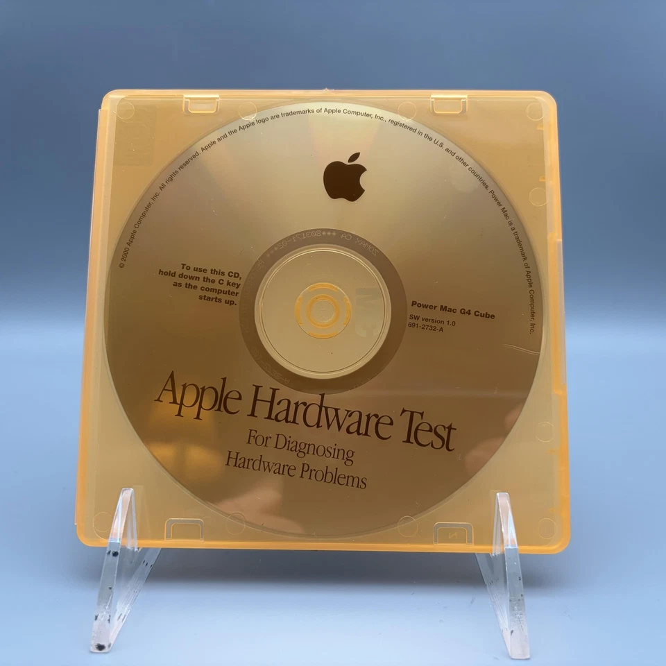 Vintage Apple Power Mac G4 Cube Diagnostic Hardware Test CD 691-2732-A - Image 1 of 4