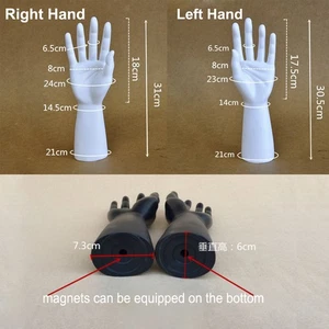 12\\\\\\\\\\\\\\\" Male Hand Jewelry Bracelet Gloves Display - 1 - Picture 1 of 21