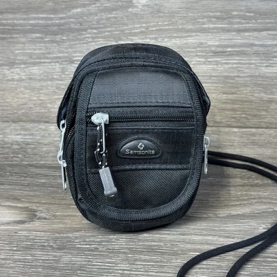 Samsonite Small Camera Pouch Compact Case Pouch Multi Pocket Detachable Cord - Image 1 of 4
