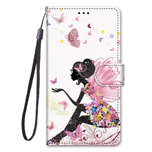 Girl Butterfly Wallet Phone Case For Google Pixel Honor Magic Huawei Nokia Sony - Picture 1 of 12