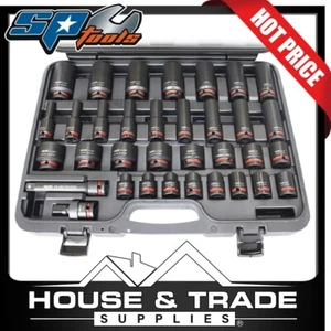 SP Tools impact Socket 34 Piece 1/2"Dr 6PT Deep & Standard SP20327 - Picture 1 of 2