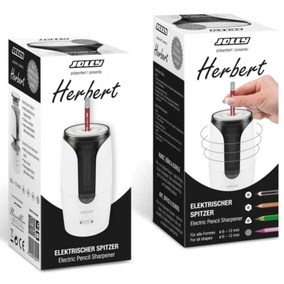 JOLLY Spitzmaschine -HERBERT- mit Akku elektrisch 6-12mm schwarz / weiß - Bild 1 von 4