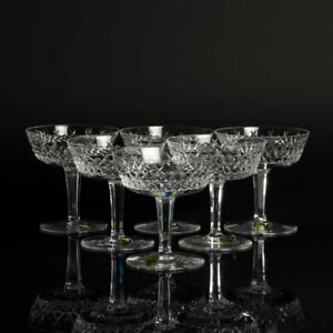 Cristallo Vetro Bicchieri Bicchiere Waterford Alana Coppa di Champagne Set Di 6