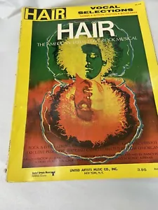 Hair Vocal Selection Songbook American Tribal Love Rock Musical Photos1968 Rare - Picture 1 of 5