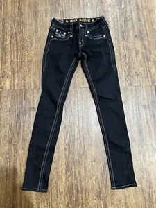 Rock Revival 25 schwarze Iselin Skinny Damenjeans - Bild 1 von 7