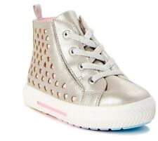 Wonder Nation Baby Girl Heart High Top Sneaker, Sizes 2,3,5,6 New with tags