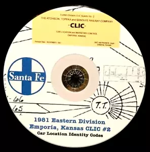 Atchison Topeka & Santa Fe 1981 Eastern Div Emporia #2 CLIC Book PDF Pages DVD - Picture 1 of 5