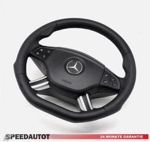 Tausch Abgeflacht Lederlenkrad für Mercedes ML W164 Lenkrad Multif Schaltwippen - Bild 1 von 3