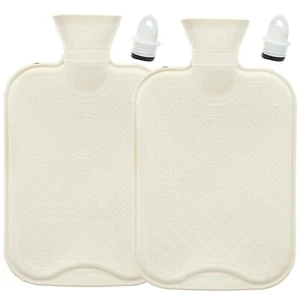 Hot Water Bottle Cozy Warm Bed and Body Warmer Double Ribbed x 2 esd - Picture 1 of 5