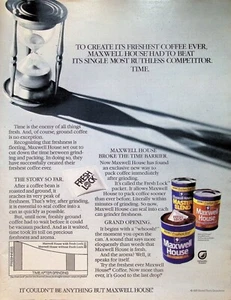VINTAGE 1980s Print Ad ~ Maxwell House Coffee ~ It couldn't be anything but... - Picture 1 of 1