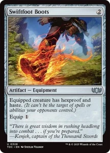 Swiftfoot Boots 328 Non-Foil NM MTG Commander: Tarkir Dragonstorm Magic - Imagen 1 de 1