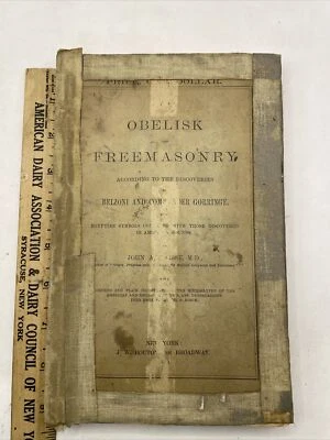 Rare 1850 1st Ed The Obelisk and Freemasonry John A. Weisse Illustrated in Color - Image 1 of 4