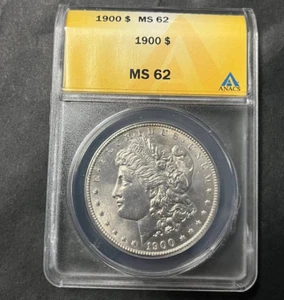 1900-P Morgan Silver Dollar ANAC MS-62 Obverse PL Prooflike Eye Appeal White - Picture 1 of 7