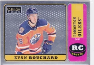 18/19 PLATINUM..EVAN BOUCHARD..ROOKIE RETRO..# R-83..OILERS..FREE COMBINED SHIP - Picture 1 of 1