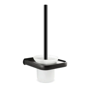 2PC Premium Quality Bathroom Toilet Cleaning Flexible Brush+ Holder Set With Lid - Picture 1 of 7