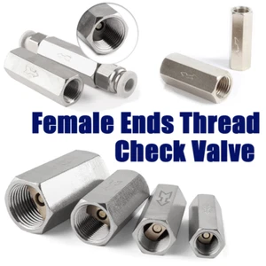 Pneumatic Female End Thread One Way Check Valve Copper Plated CV-06/08/10/15 - Picture 1 of 11
