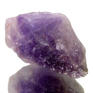 61,00 kt 100 % natürlicher unbehandelter violetter Amethyst brasilianischer grober Edelstein CH 2271 - Bild 1 von 3
