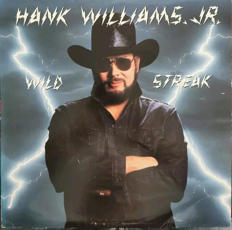Vinyl LP Hank Williams Jr - Wild Streak VG 1-25725 US Country - Image 1 of 4