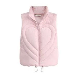 Womens Pink No Boundaries Quilted Puffer Vest size M (8-10) - Picture 1 of 4