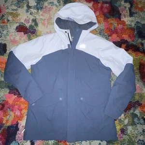 Girls REI Co-op Insulated Jacket Sz 18 Youth XL Waterproof Hood Rain Blue EUC - Picture 1 of 7