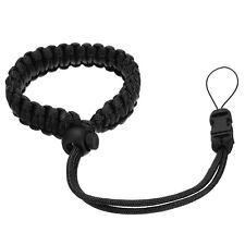 Camera Wrist Straps, Adjustable Braided Hand Strap with Connector, Black