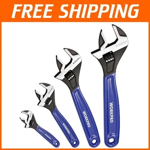 Heavy-Duty Adjustable Wrench Set with Comfortable Grip & Corrosion Resistance - Picture 1 of 9