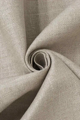 100% Natural Linen Fabric | Wolf 3 | Flax | Upholstery Curtains Blinds Cushions - Image 1 of 4