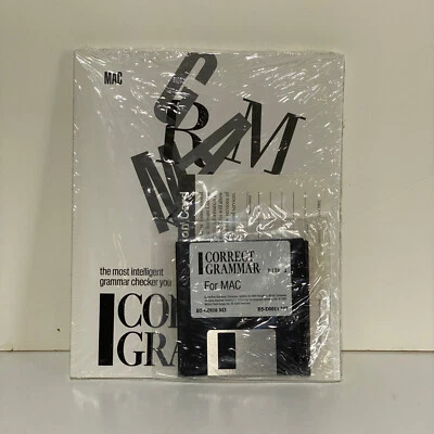 Correct Grammar for Mac OEM - Manual & 3.5 - #B5-39000 - Vintage - New Old Stock - Image 1 of 3