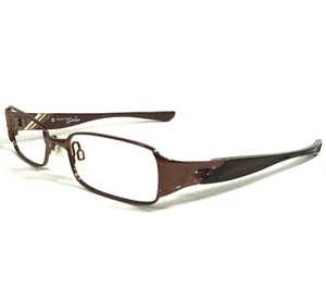 Oakley Eyeglasses Frames Ember 22-189 Brown Chrome Rectangular 50-16-135 - Picture 1 of 12