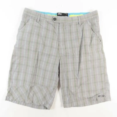 Shorts masculino Oakley tamanho 33 marrom algodão frente plana casual chino - Imagem 1 de 4