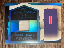 CHAUNCEY BILLUPS 2022 Leaf In The Game Used Hall Of Fame Caliber Relic #6/7